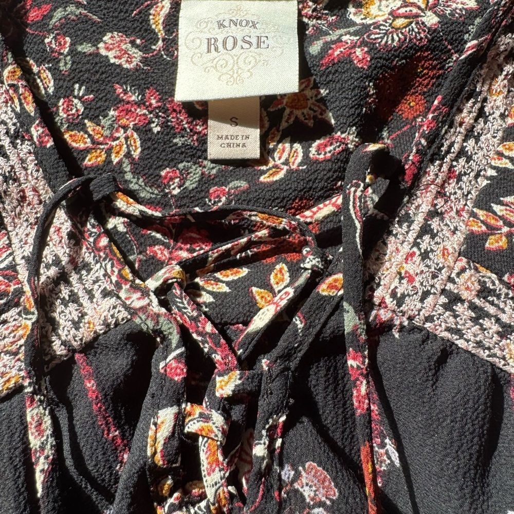 Super cute bohemian Knox Rose size small tunic top - Picture 5 of 5